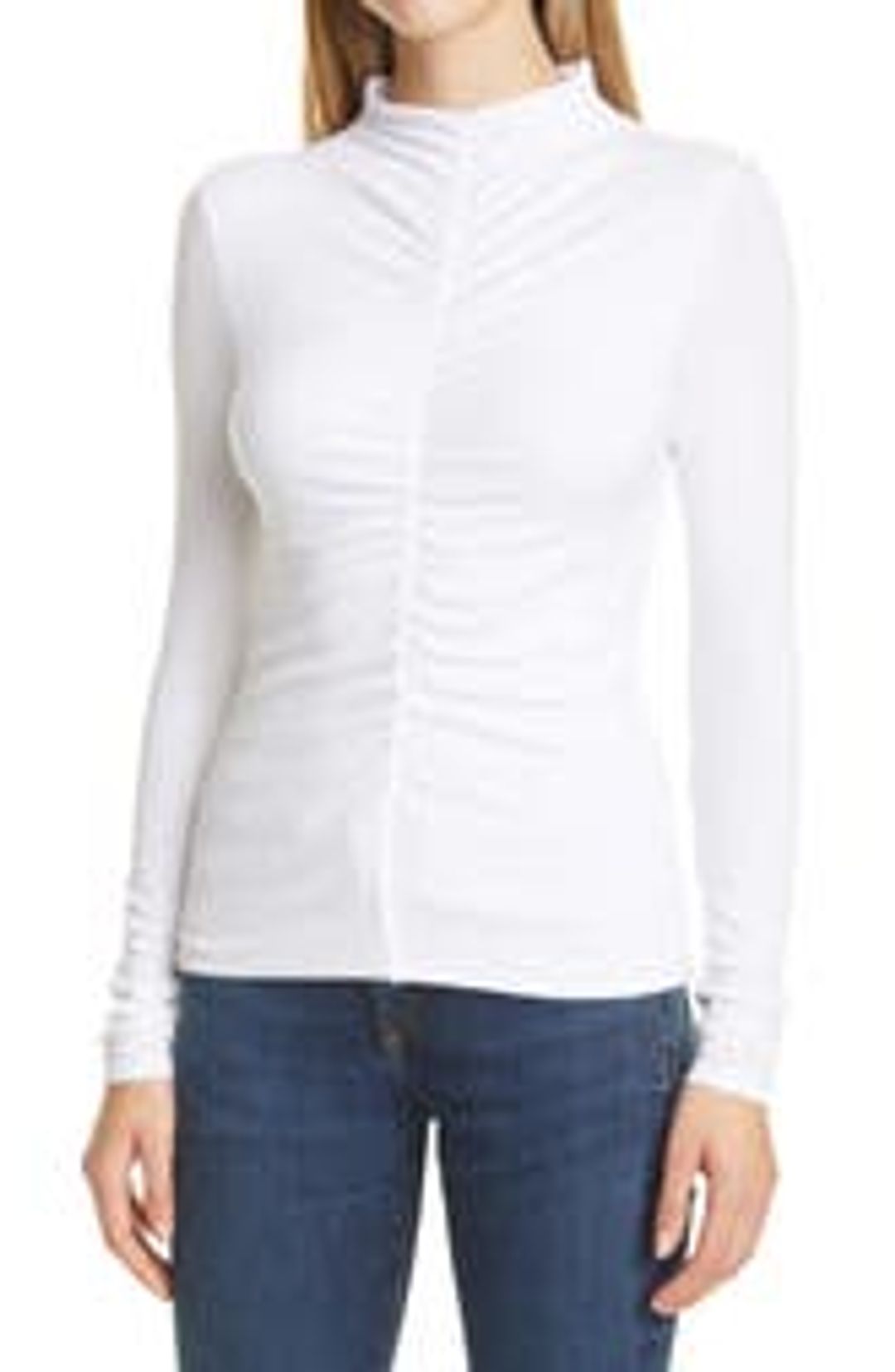 Theresa Ruched Mock Neck Top #2