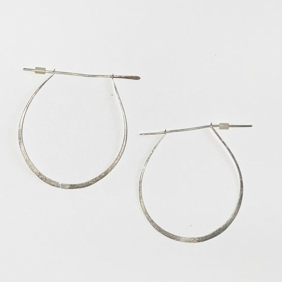 Sterling Silver Catbird Hoop Earrings