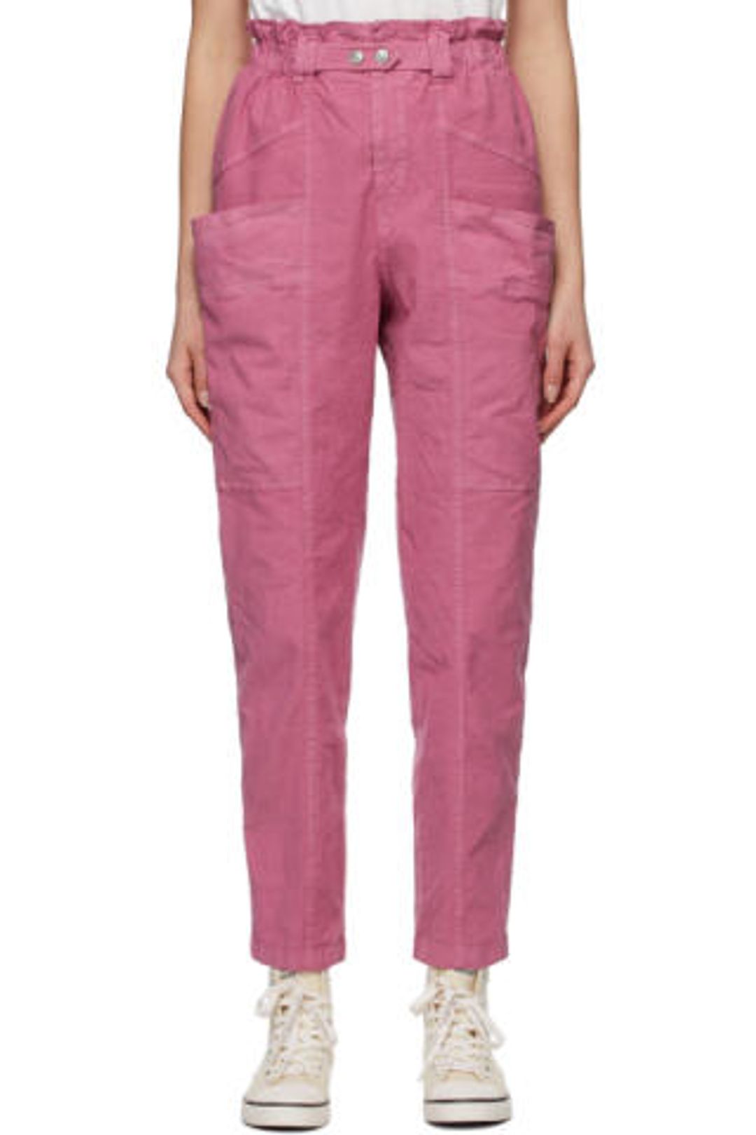Pink Linen Enucie Trousers
