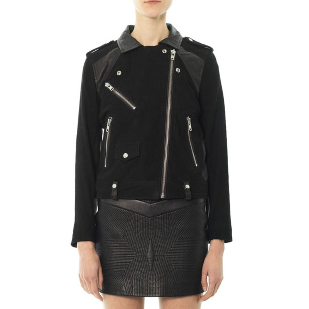 Adila Leather Jacket in Black #2