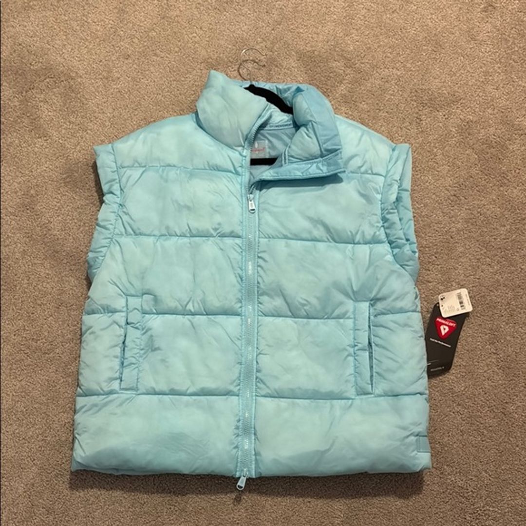 Free People in a bubble puffer vest