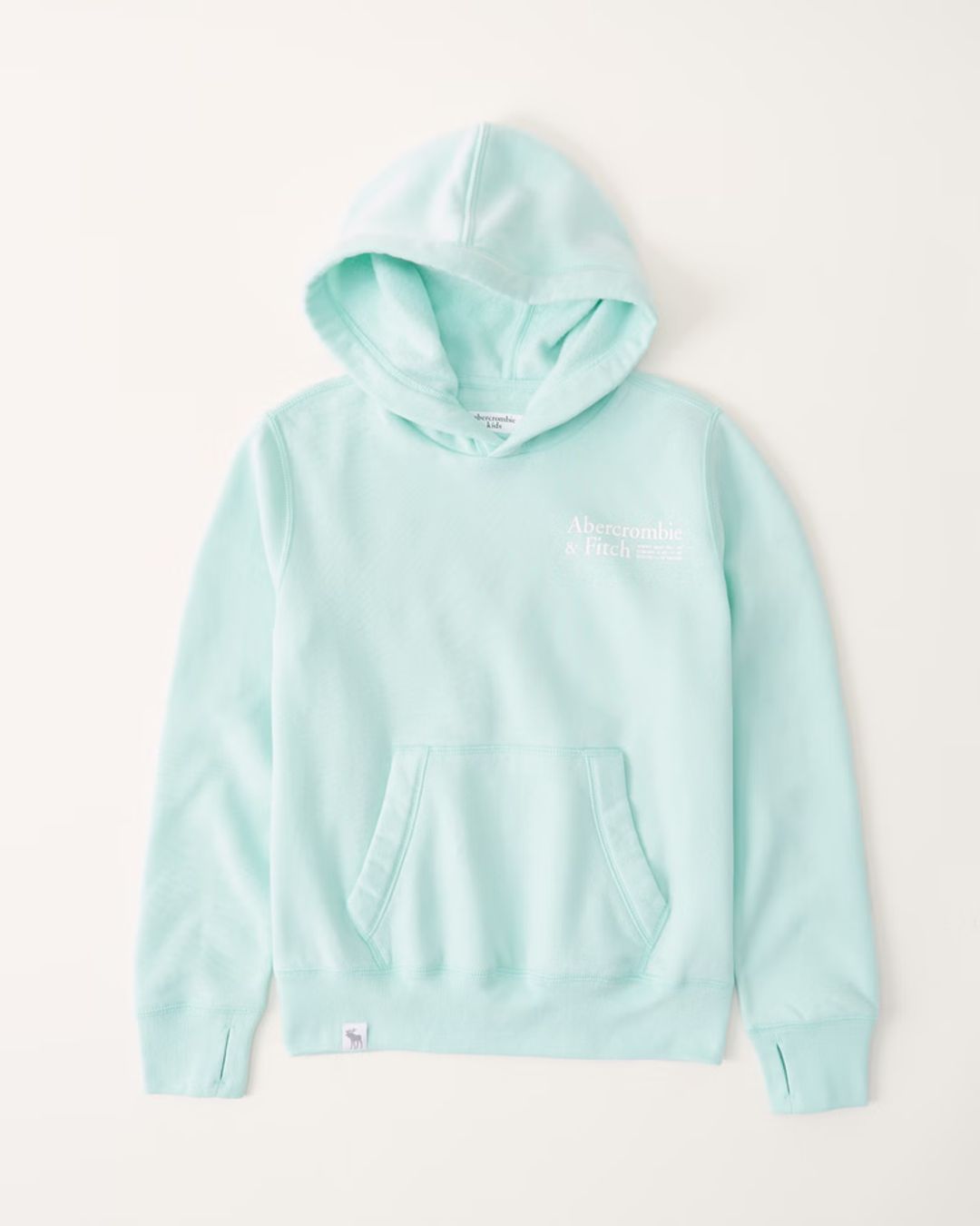 Girls print logo hoodie
