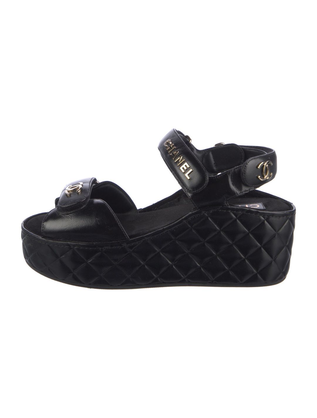 Chanel 2021 Interlocking CC Logo Sandals