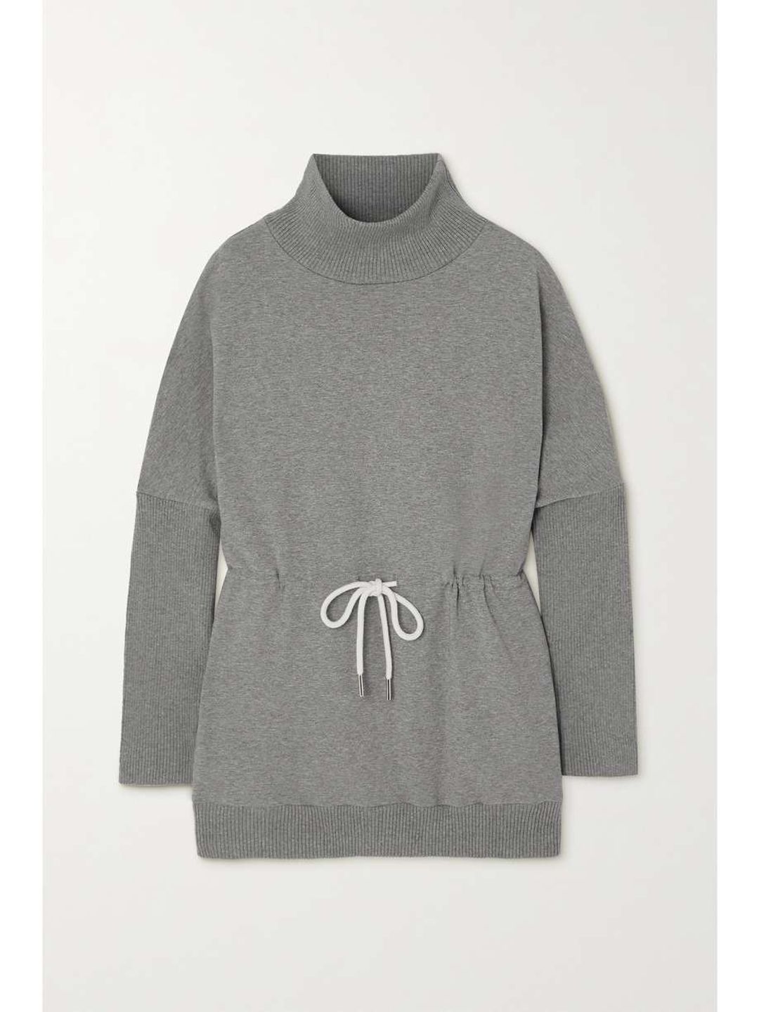 Adelaine stretch-cotton jersey turtleneck sweatshirt