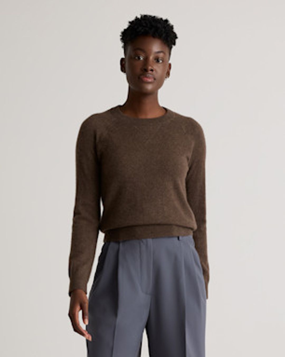 Mongolian Shrunken Cashmere Sweatshirt #6