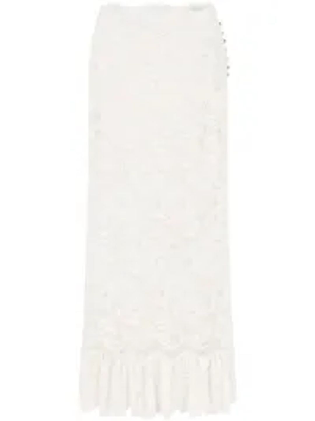 lace high-waist midi skirt