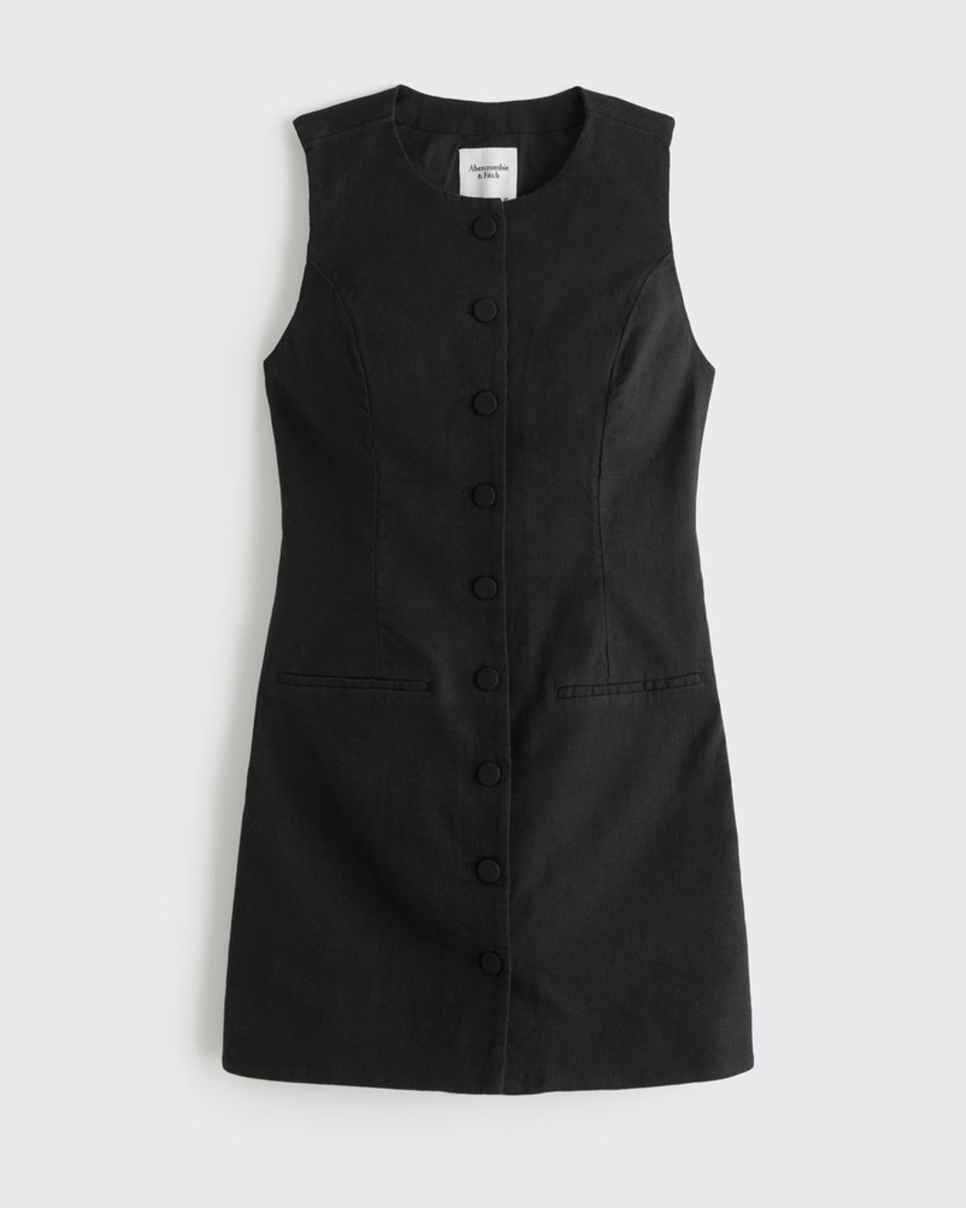The A&F Mara Linen-Blend Vest Mini Dress
