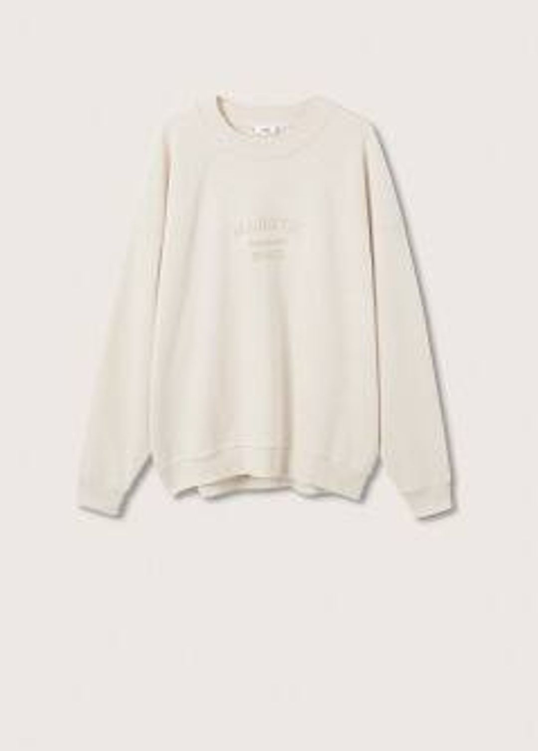 Message cotton sweatshirt
