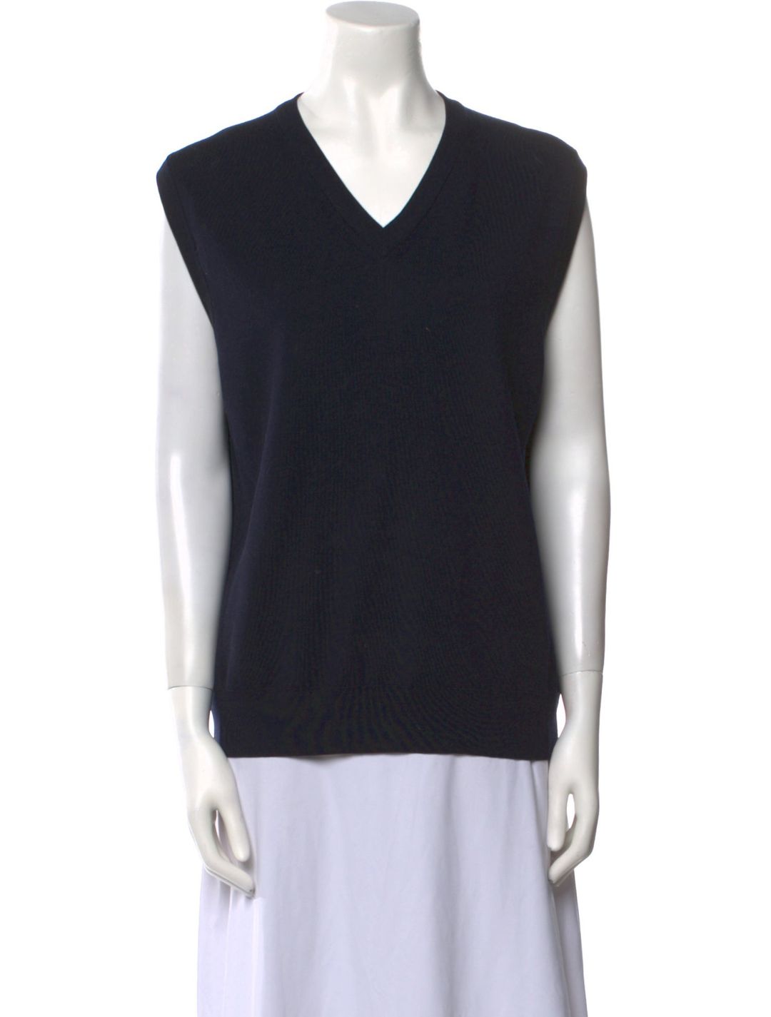 The Row Merino Wool V-Neck Sweater