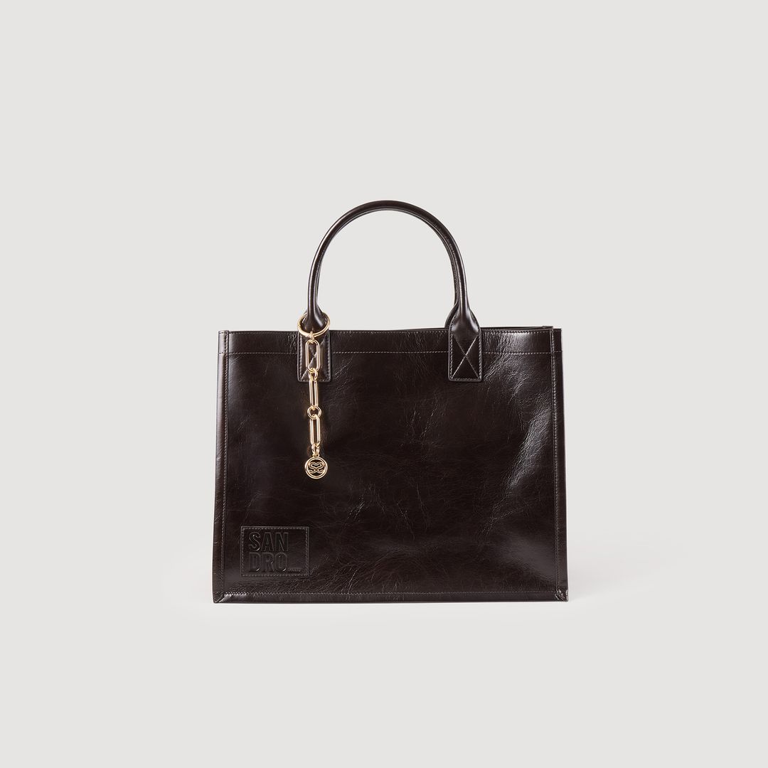 Kasbah smooth leather tote bag