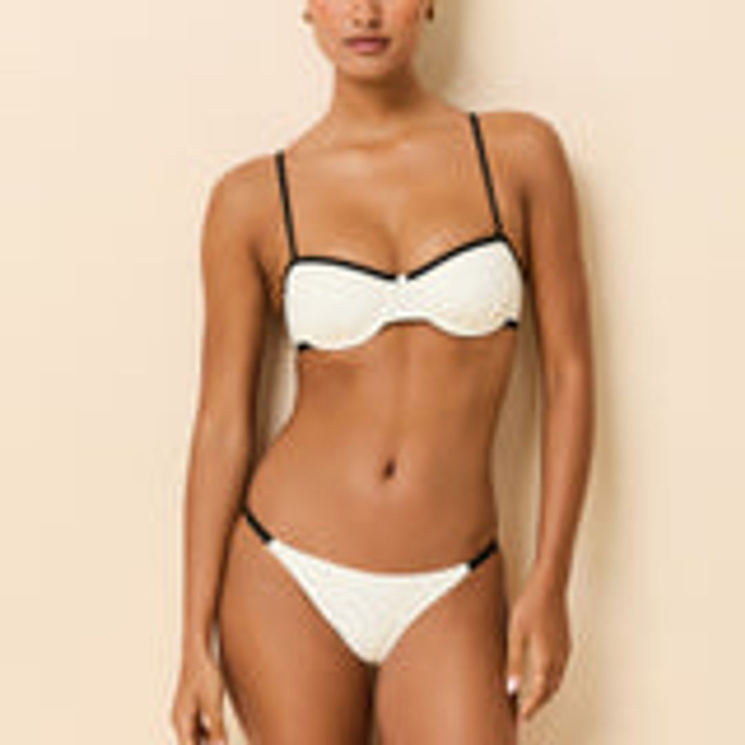Jordana Bikini Top Brule / Noir