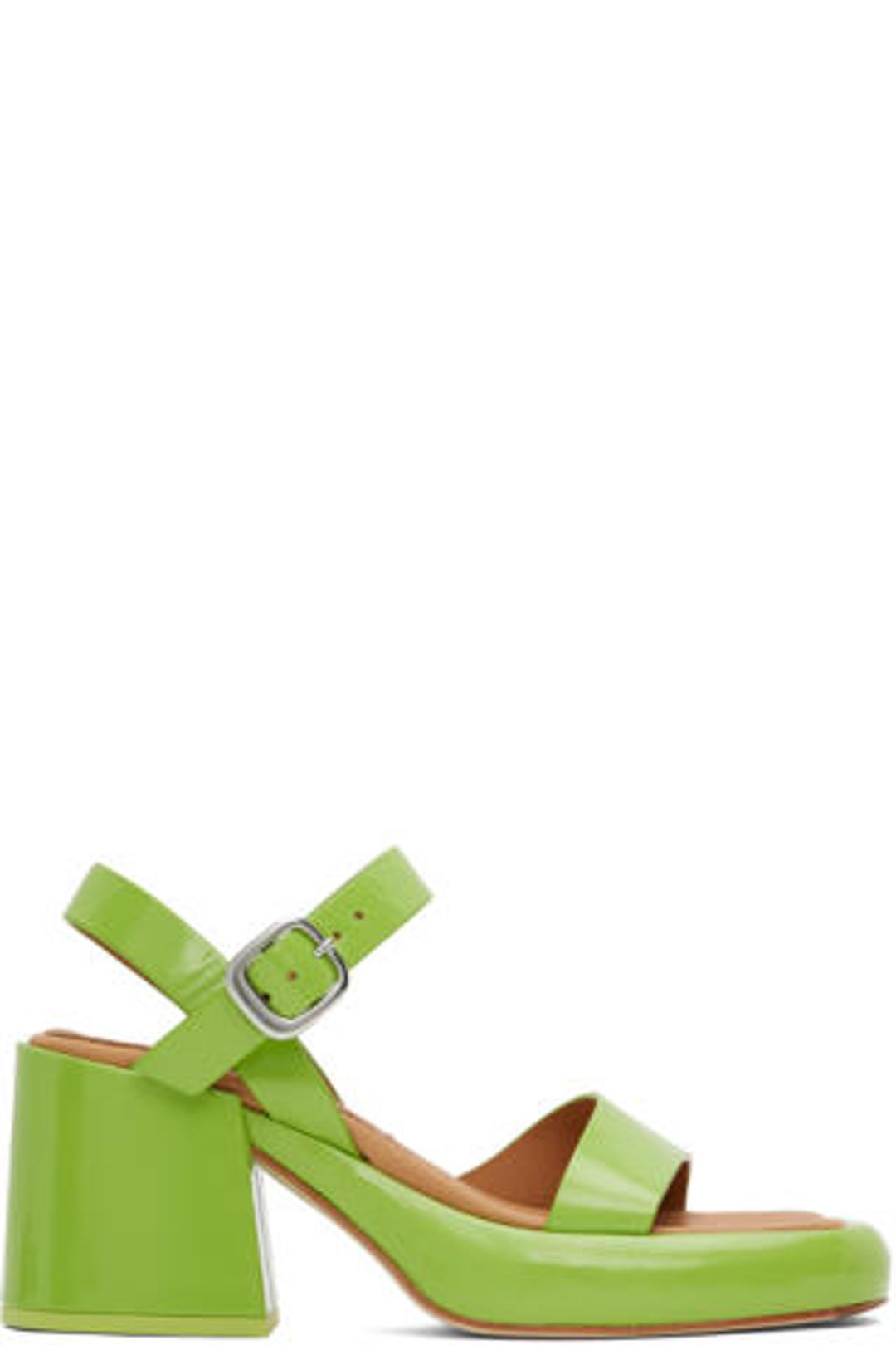 Green Beverly Heeled Sandals
