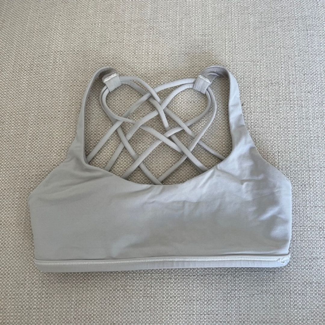 Free To Be Cross Strap Back Bra Cropped Top