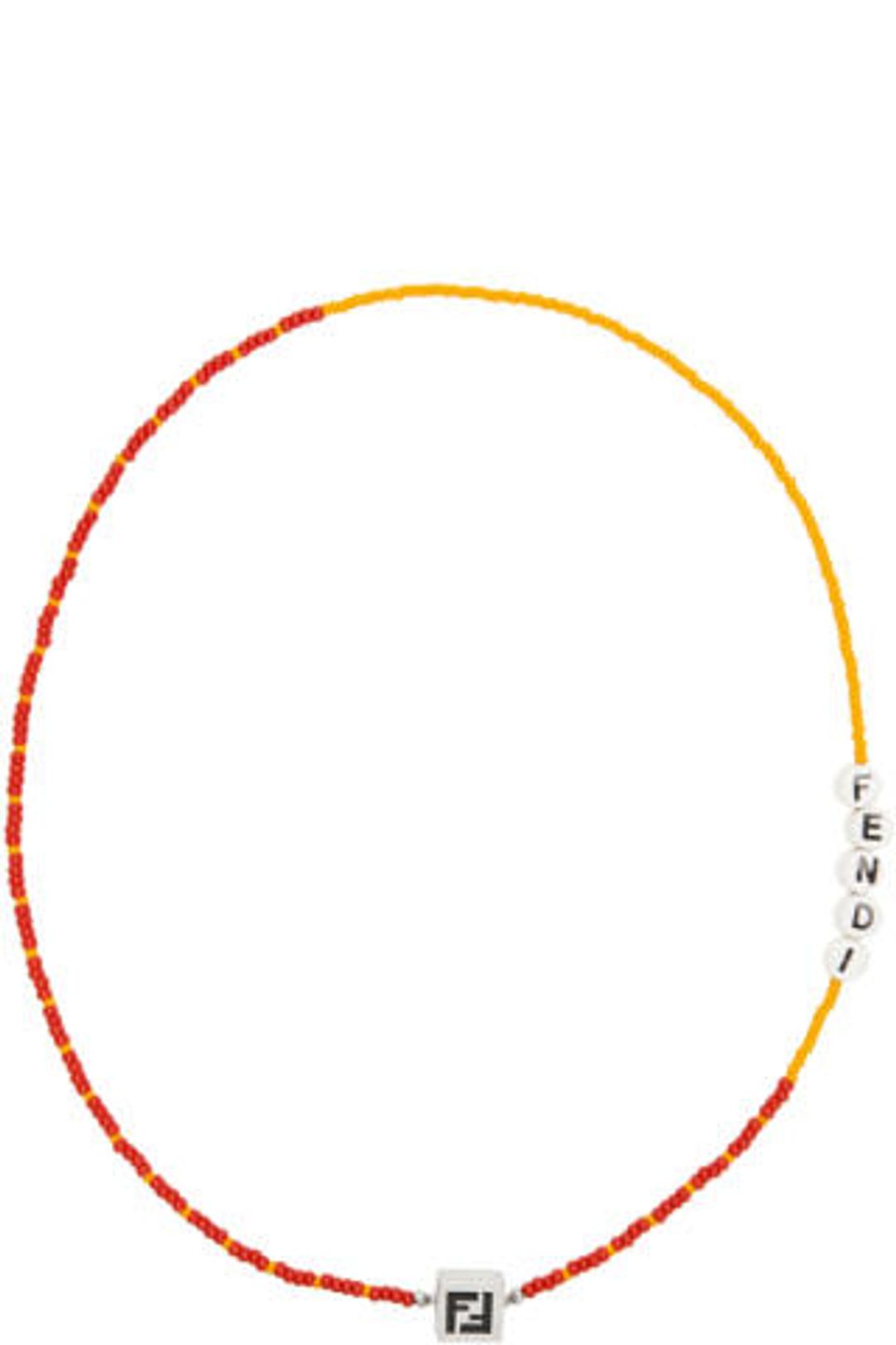 Beaded 'Forever Fendi' Necklace