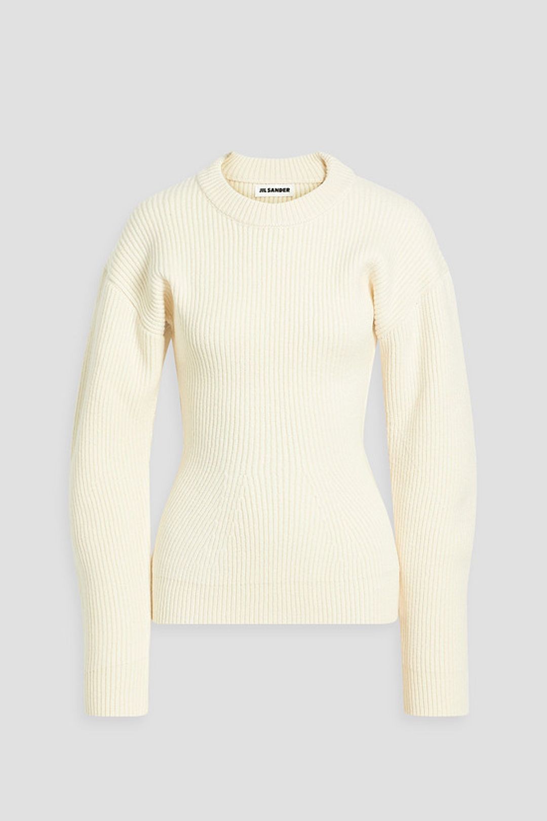 Ribbed wool-blend sweater