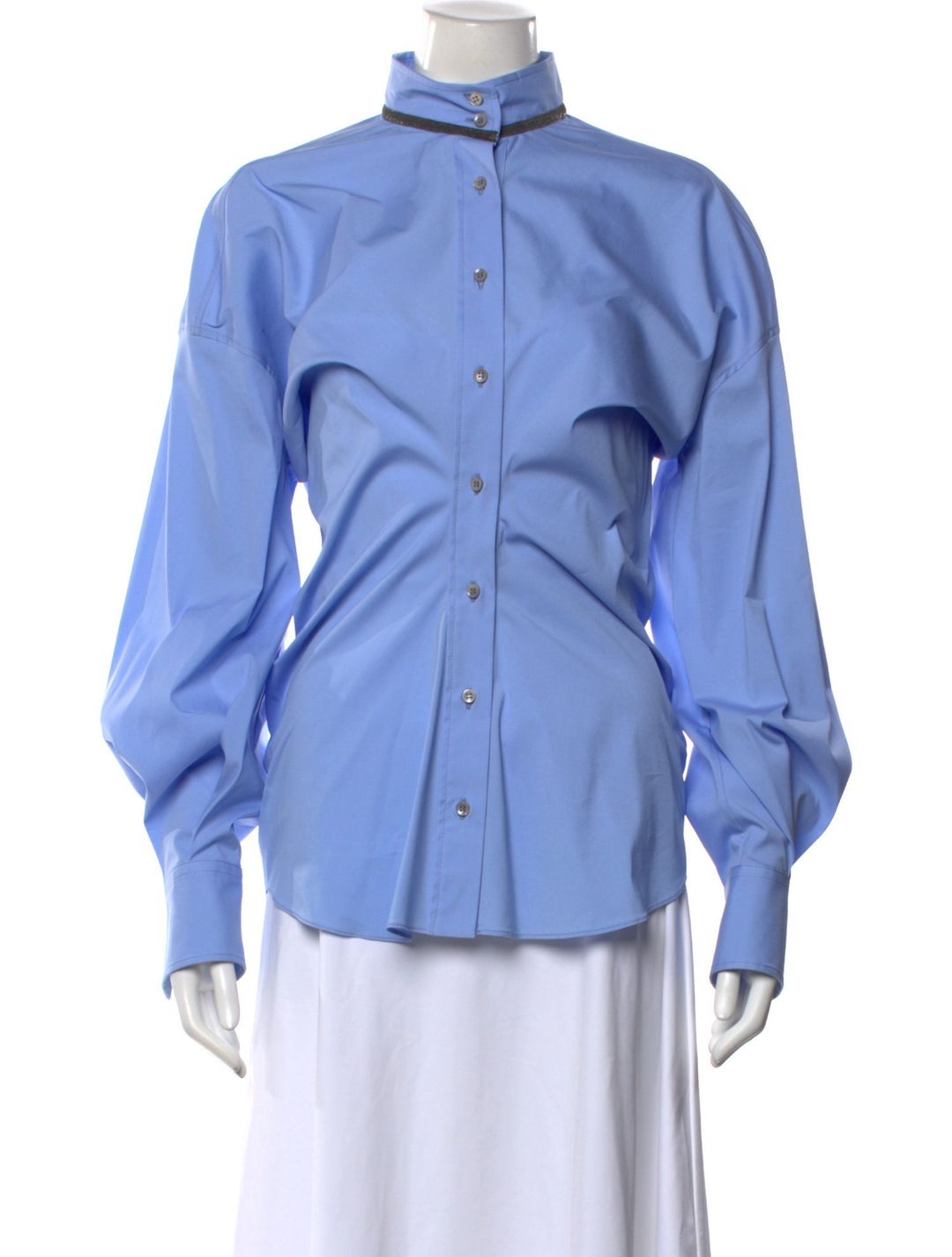 Brunello Cucinelli Long Sleeve Button-Up Top w/ Tags
