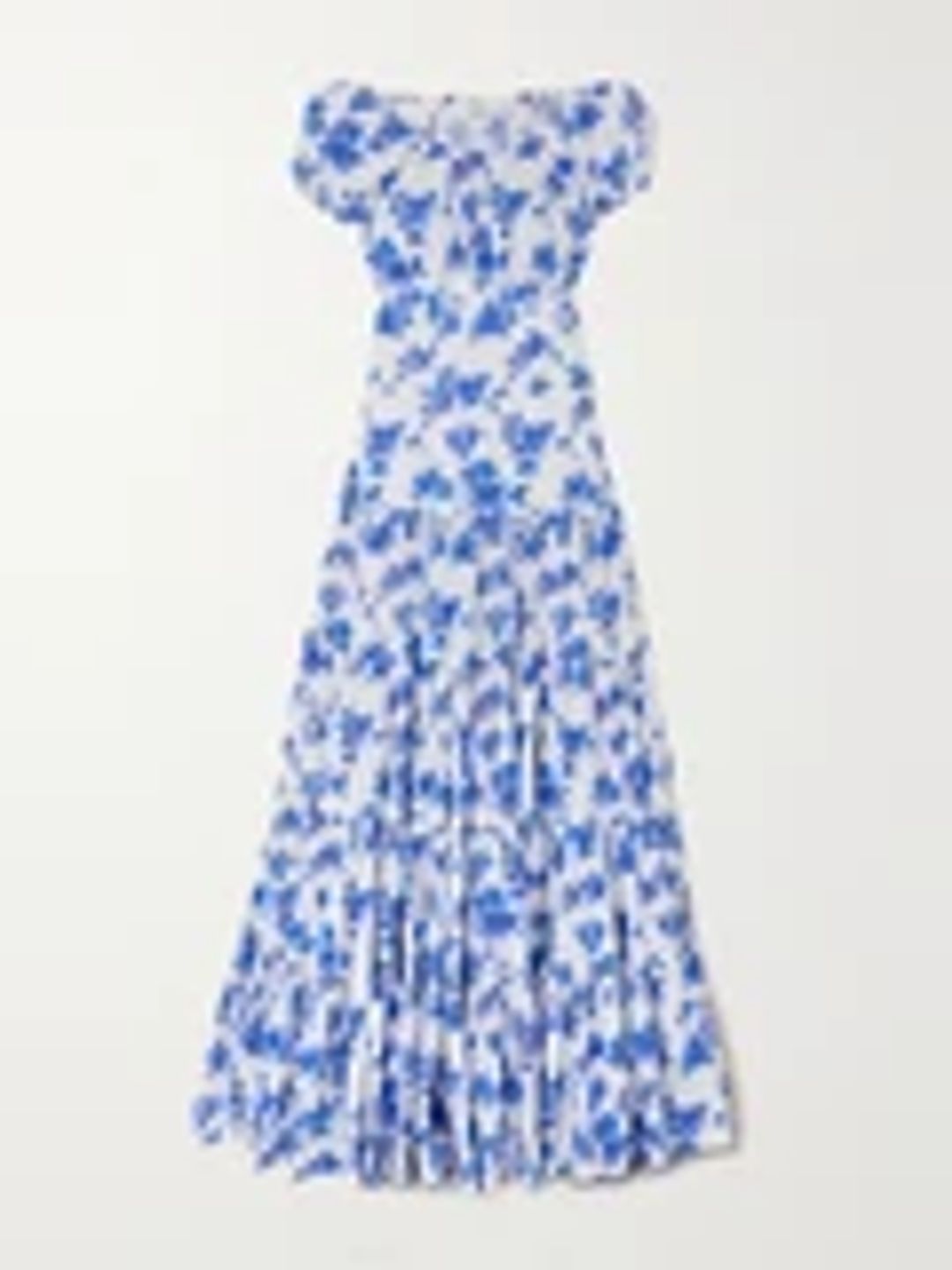 Larissa tiered floral-print cotton-blend poplin maxi dress