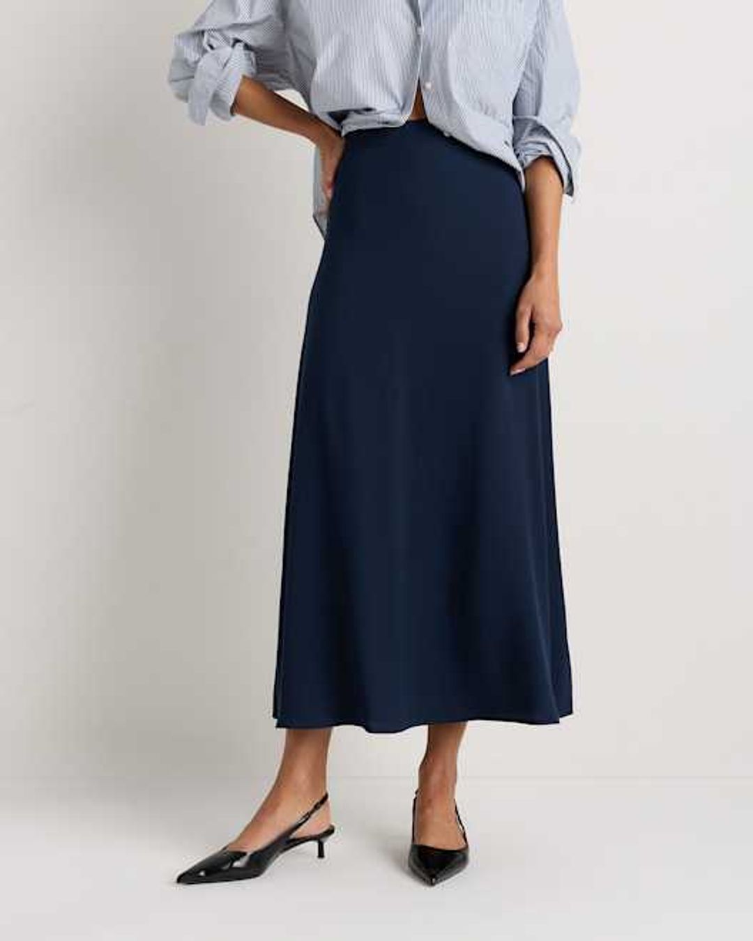 Lightweight Crepe Slip Skirt #3