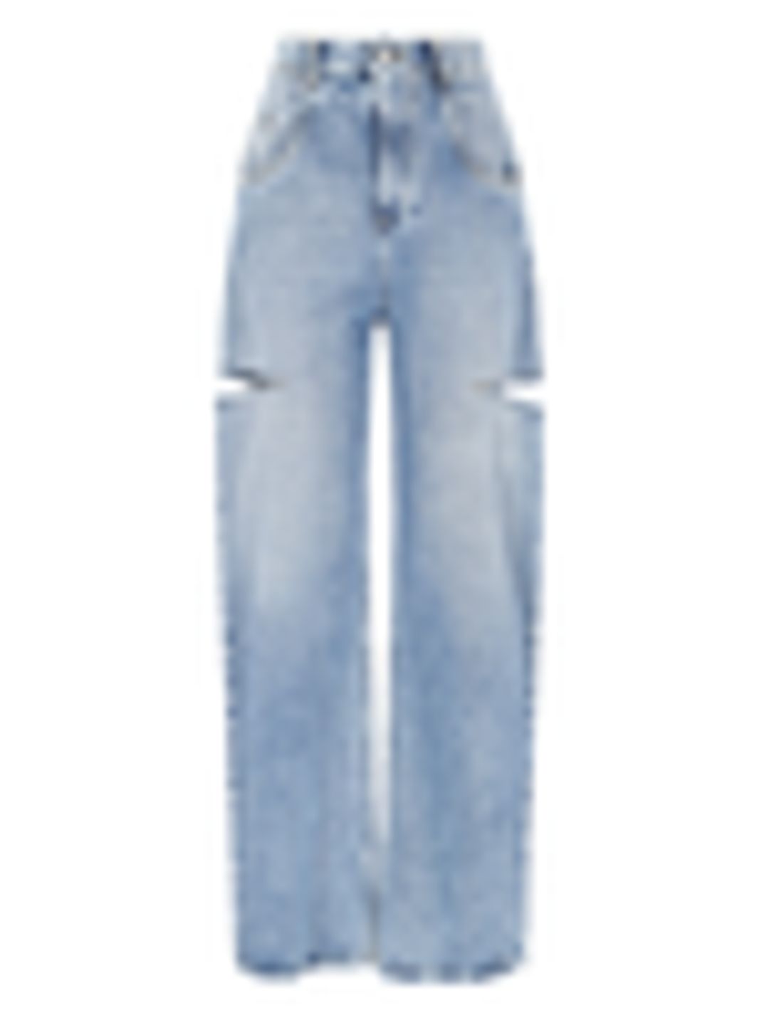 Maison Margiela High-Waisted Cut-Out Detailed Jeans