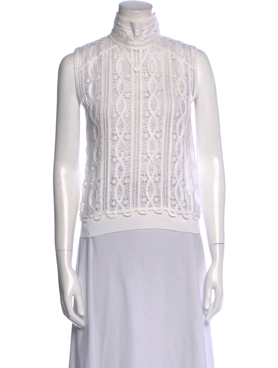 Chanel 2006 Mock Neck Blouse