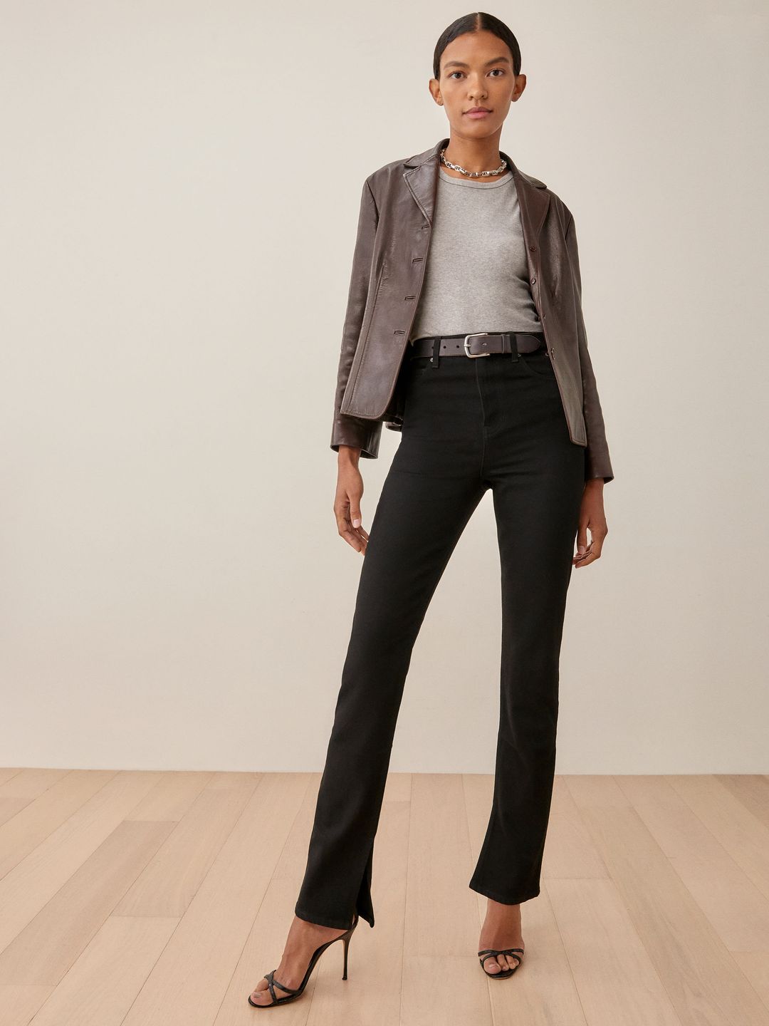 Liza Ultra High Rise Straight Jeans #4