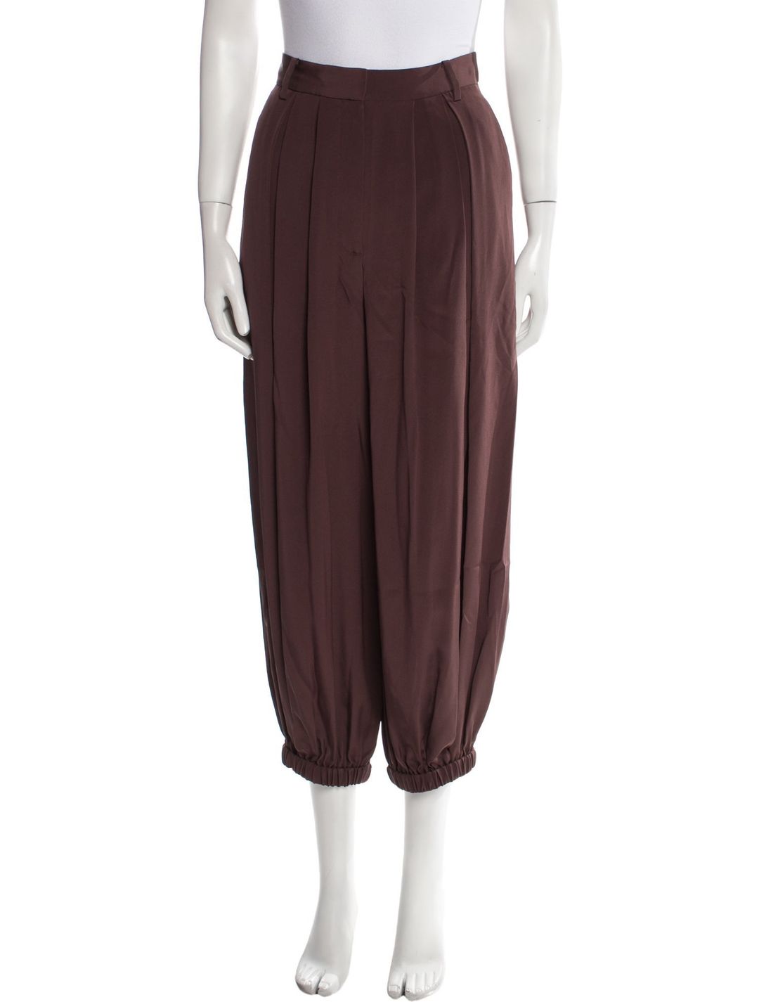 Tibi Silk Straight Leg Pants