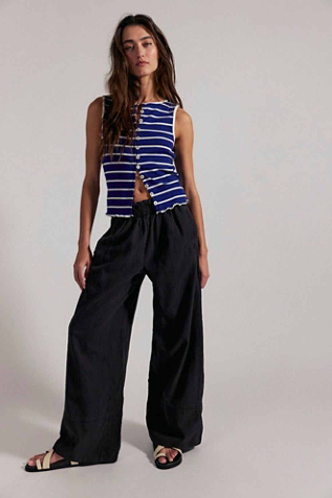 Day's End Linen Pull-On Pants