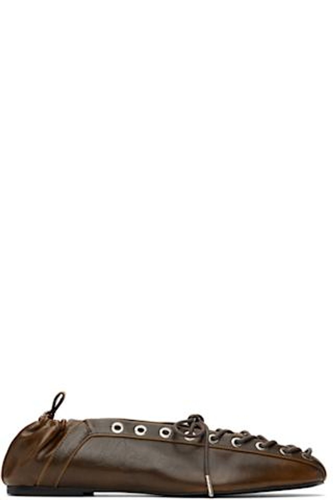 Oleatex Lace-Up Ballerina Flats