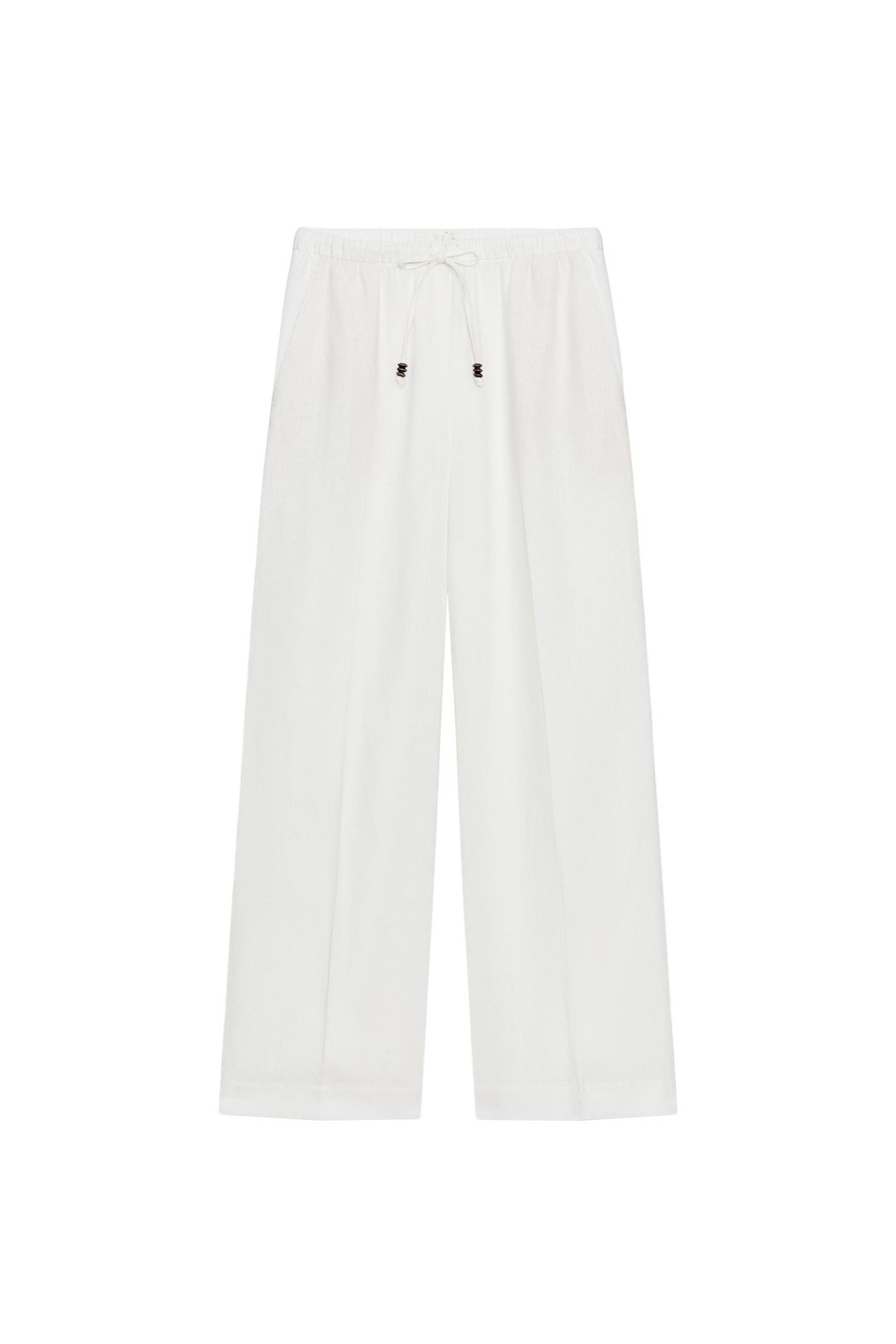 LINEN BLEND STRAIGHT PANTS #3