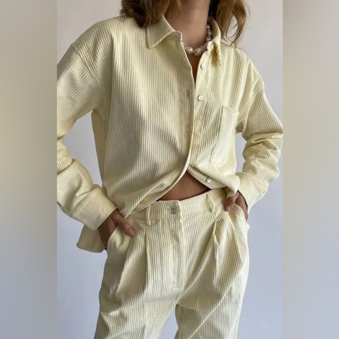 Cord Button Down Shirt
