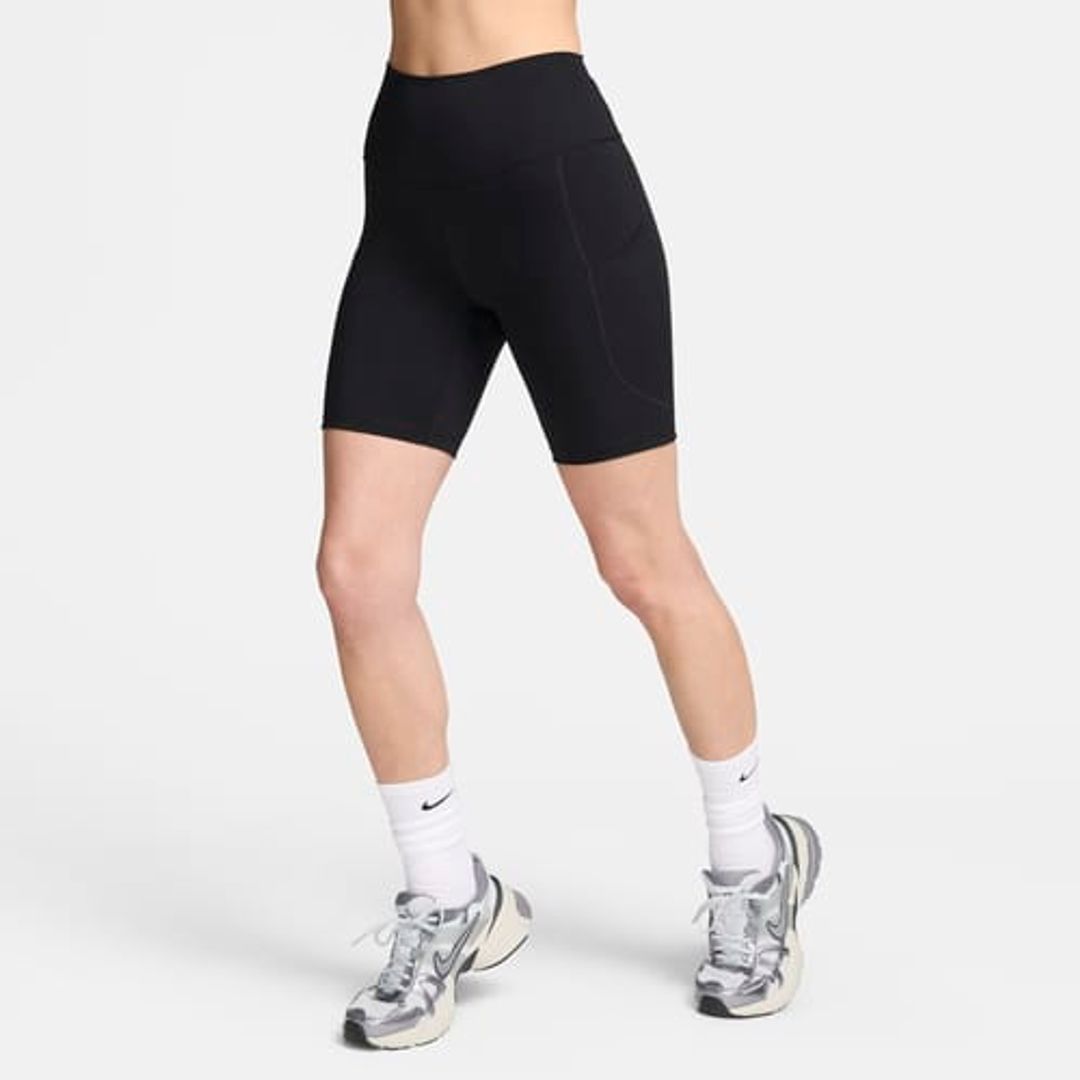 Nike OneWomen's High-Waisted 8" Biker Shorts with Pockets