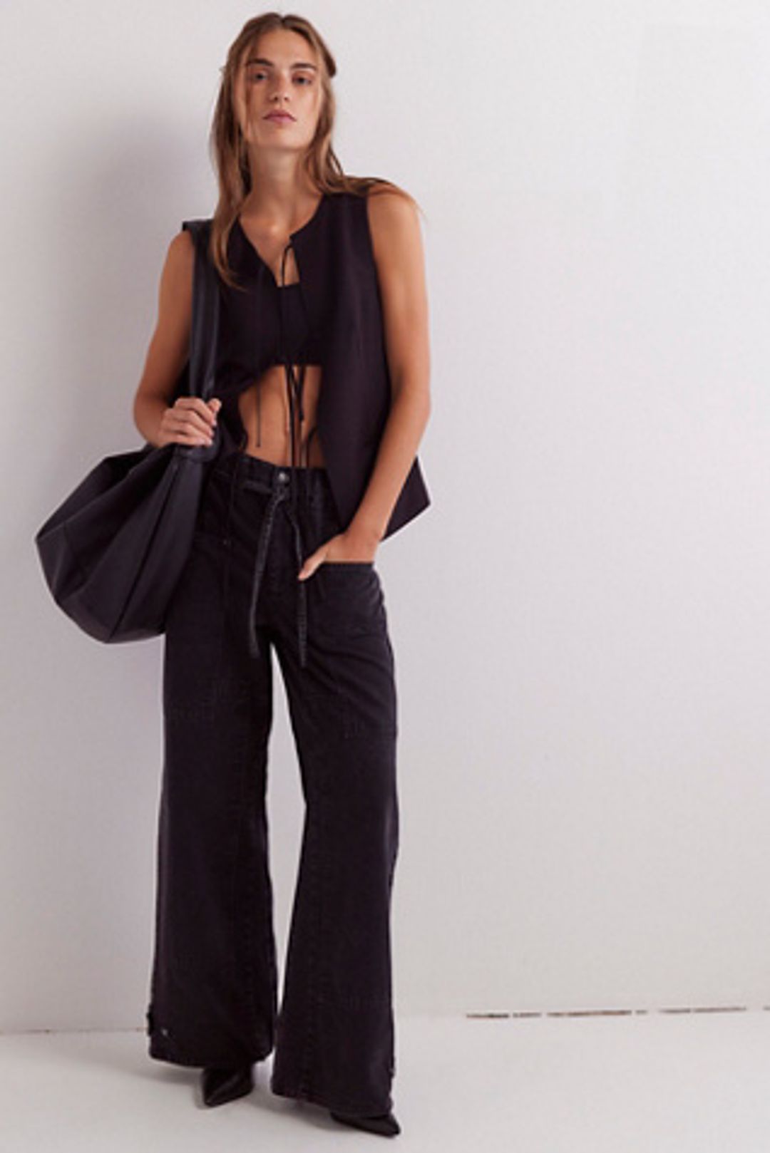 CRVY Outlaw Wide-Leg Jeans