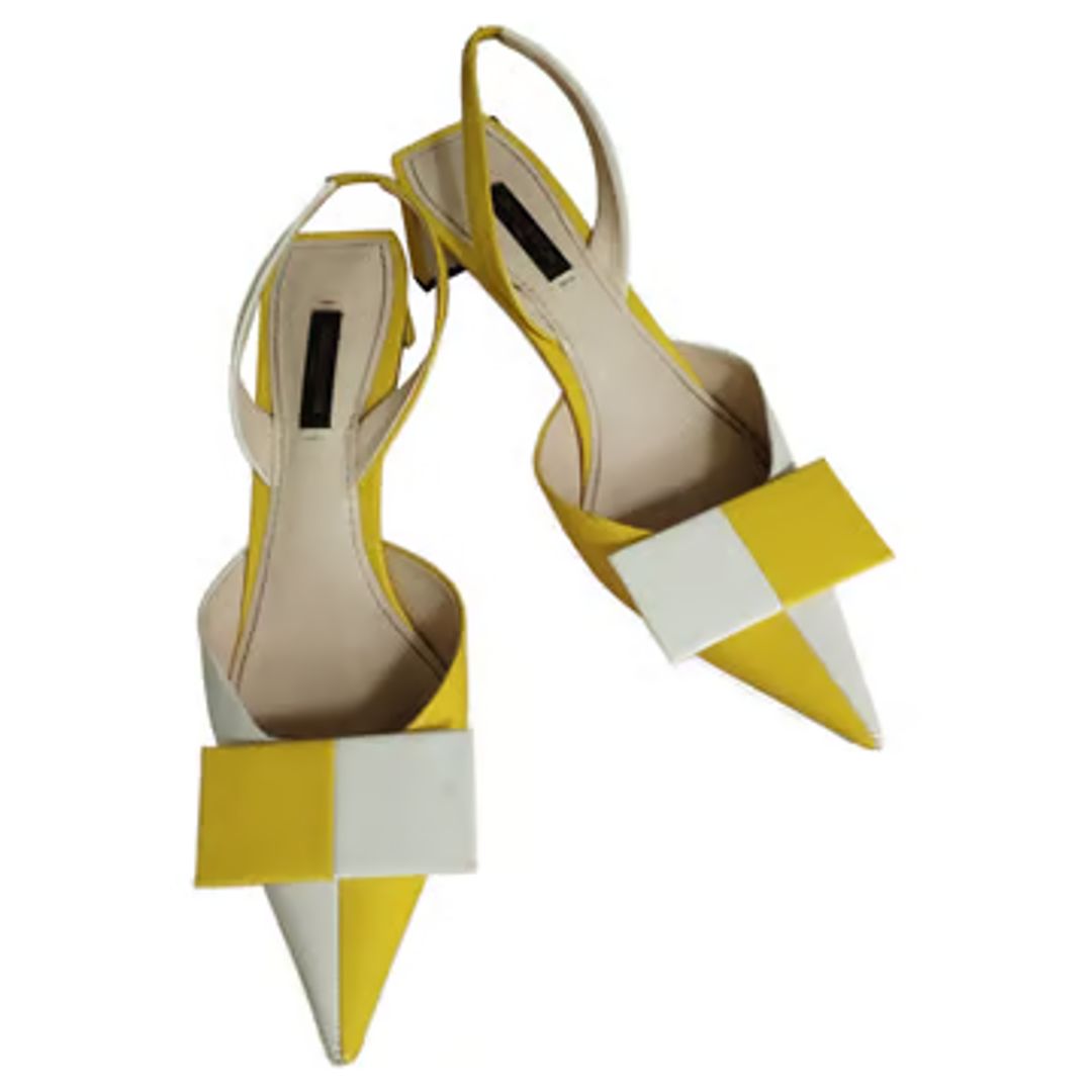 Patent leather heels