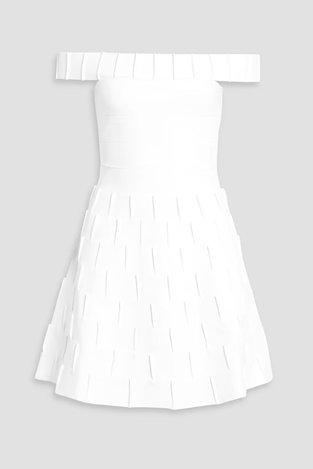 Catalina off-the-shoulder bandage mini dress
