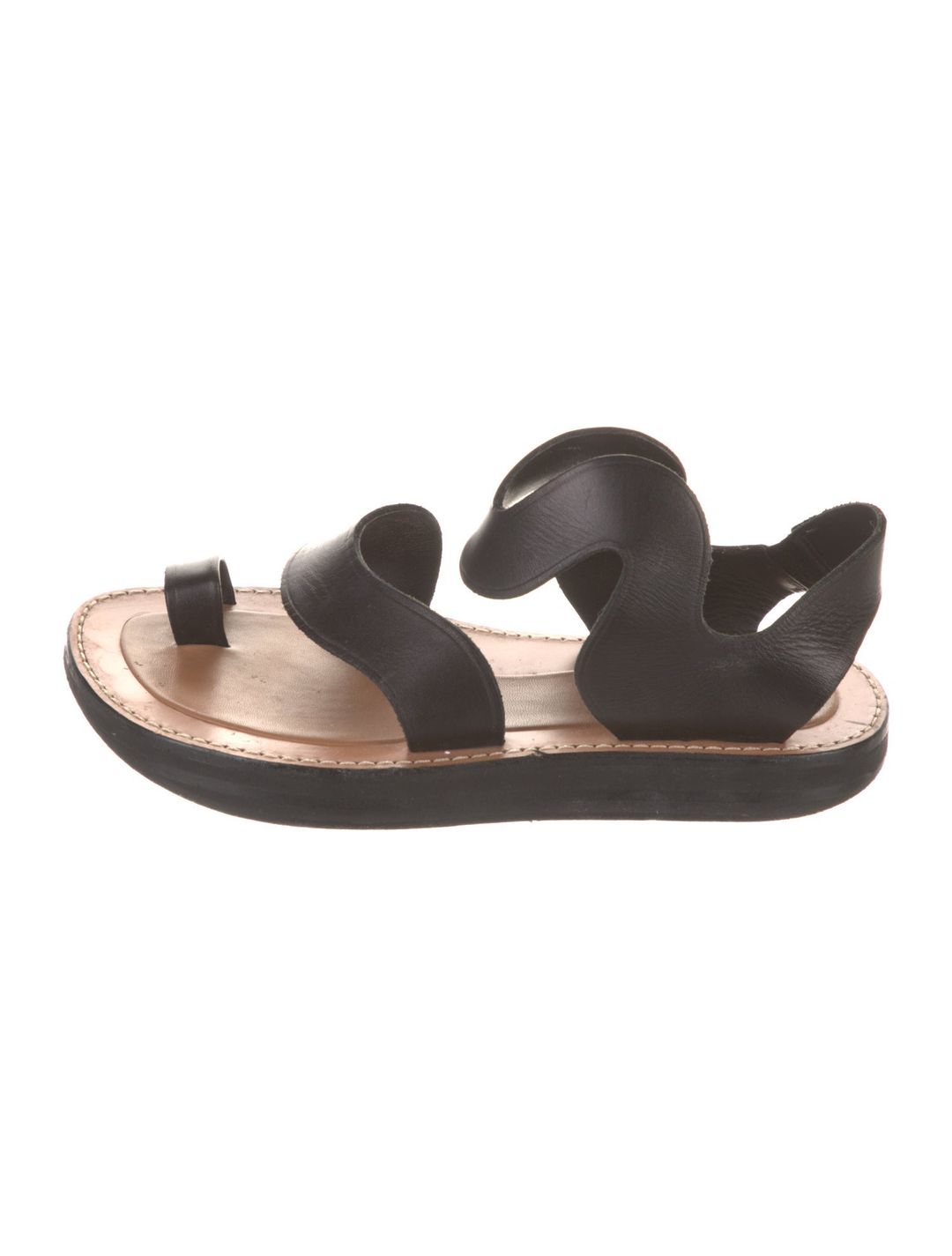 Celine Leather Slingback Sandals