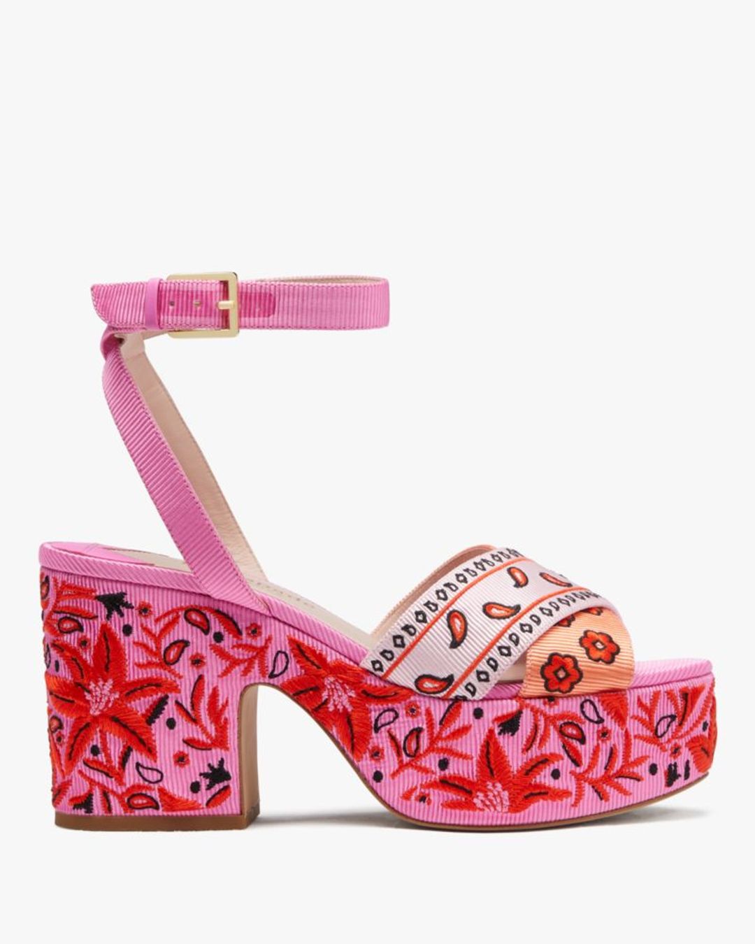 Rio Bandana Patchwork Platform Sandals
