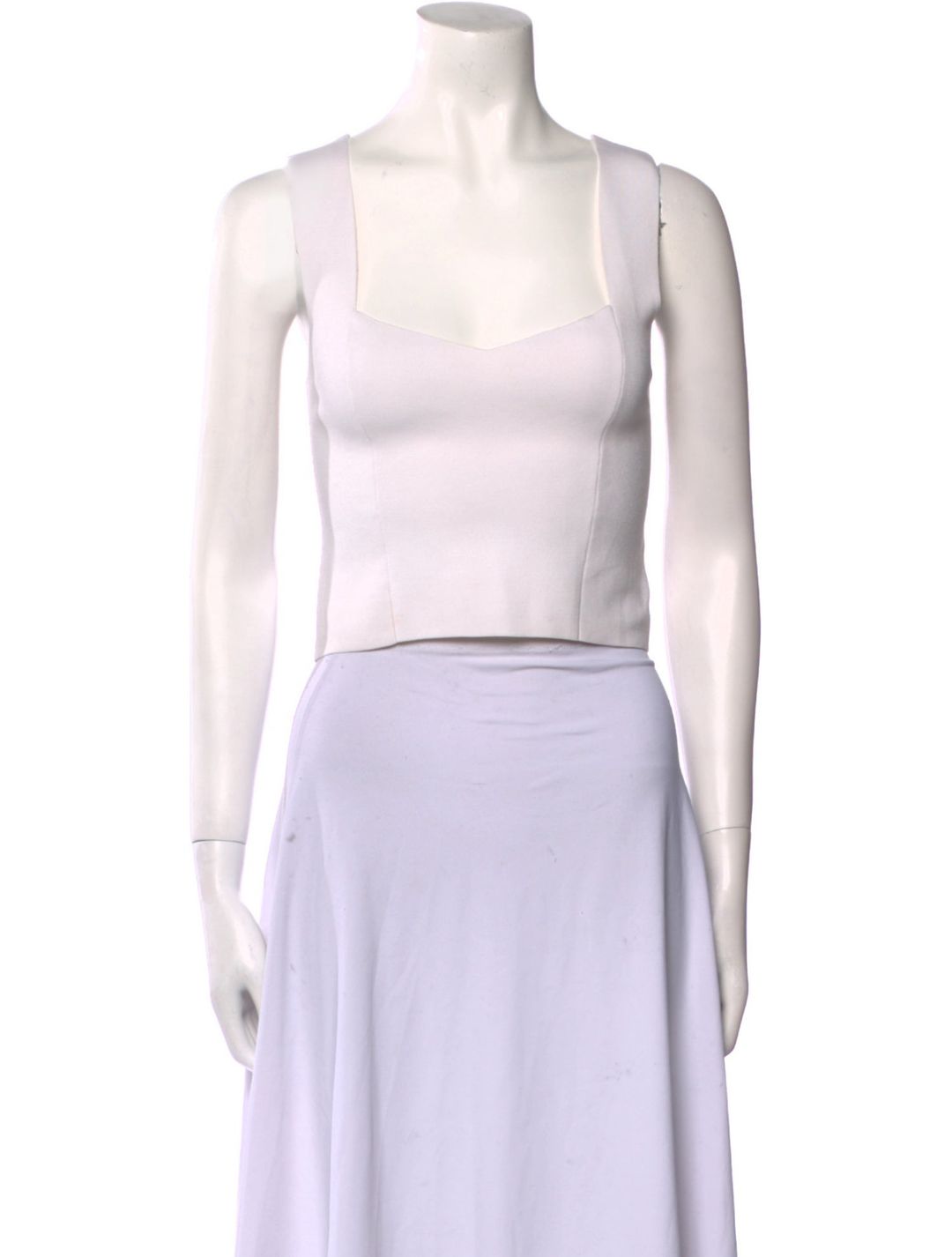 A.L.C. Square Neckline Sleeveless Crop Top