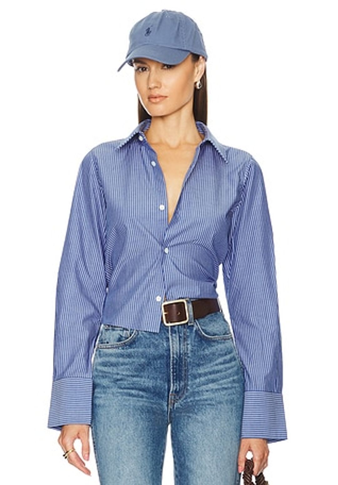 Pinstripe Poplin Fitted Shirt #4