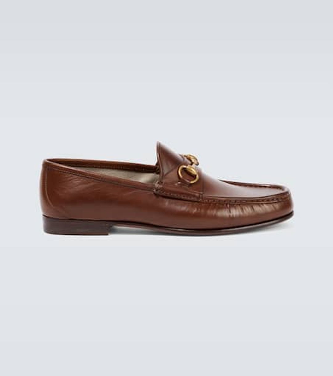 Horsebit Accent Leather Loafers