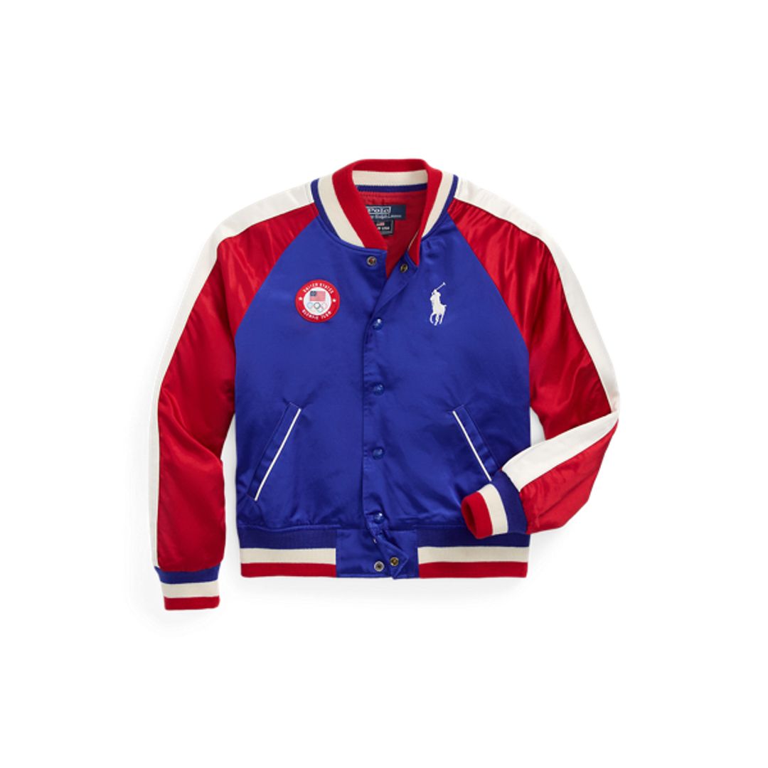 Team USA Satin Baseball Jacket