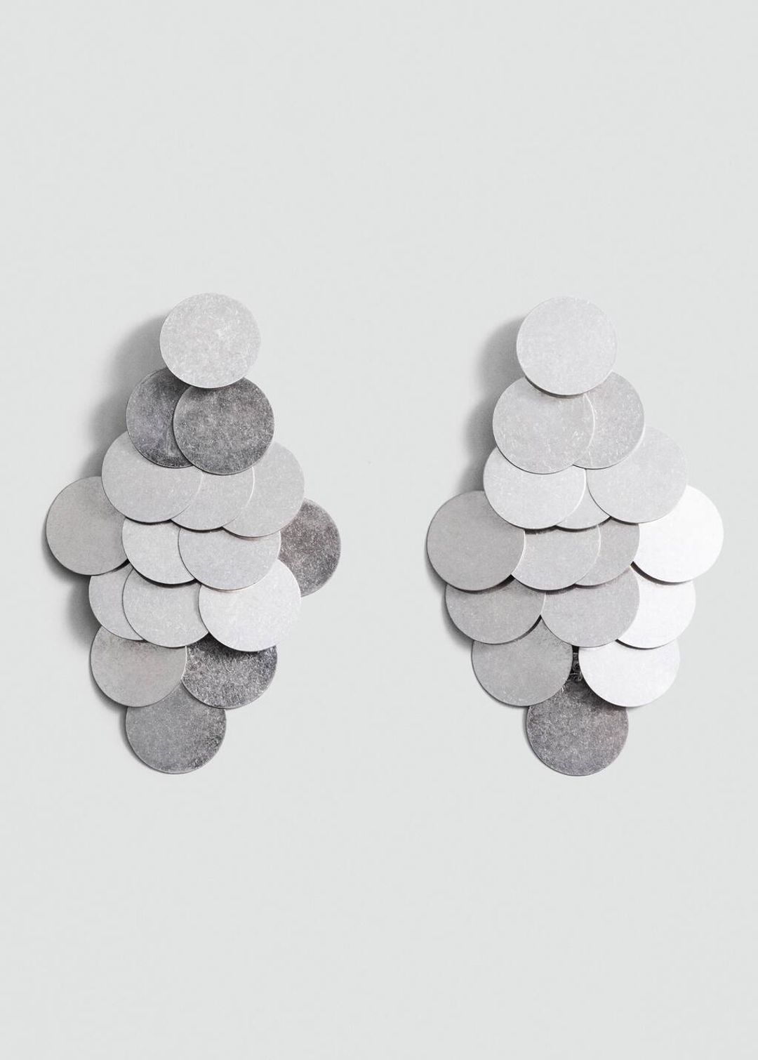 Cascade disc earrings