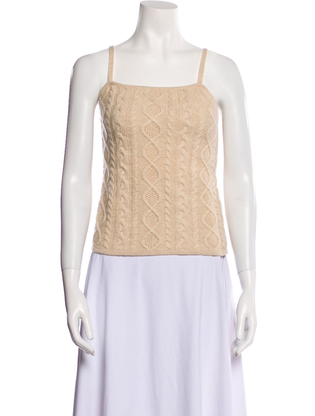 Square Neckline Sleeveless Top