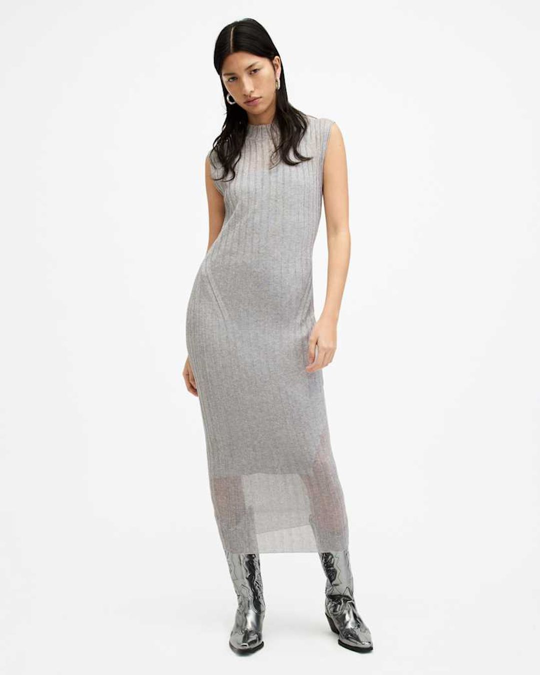 Patrice 2-In-1 Ribbed Midi Dress