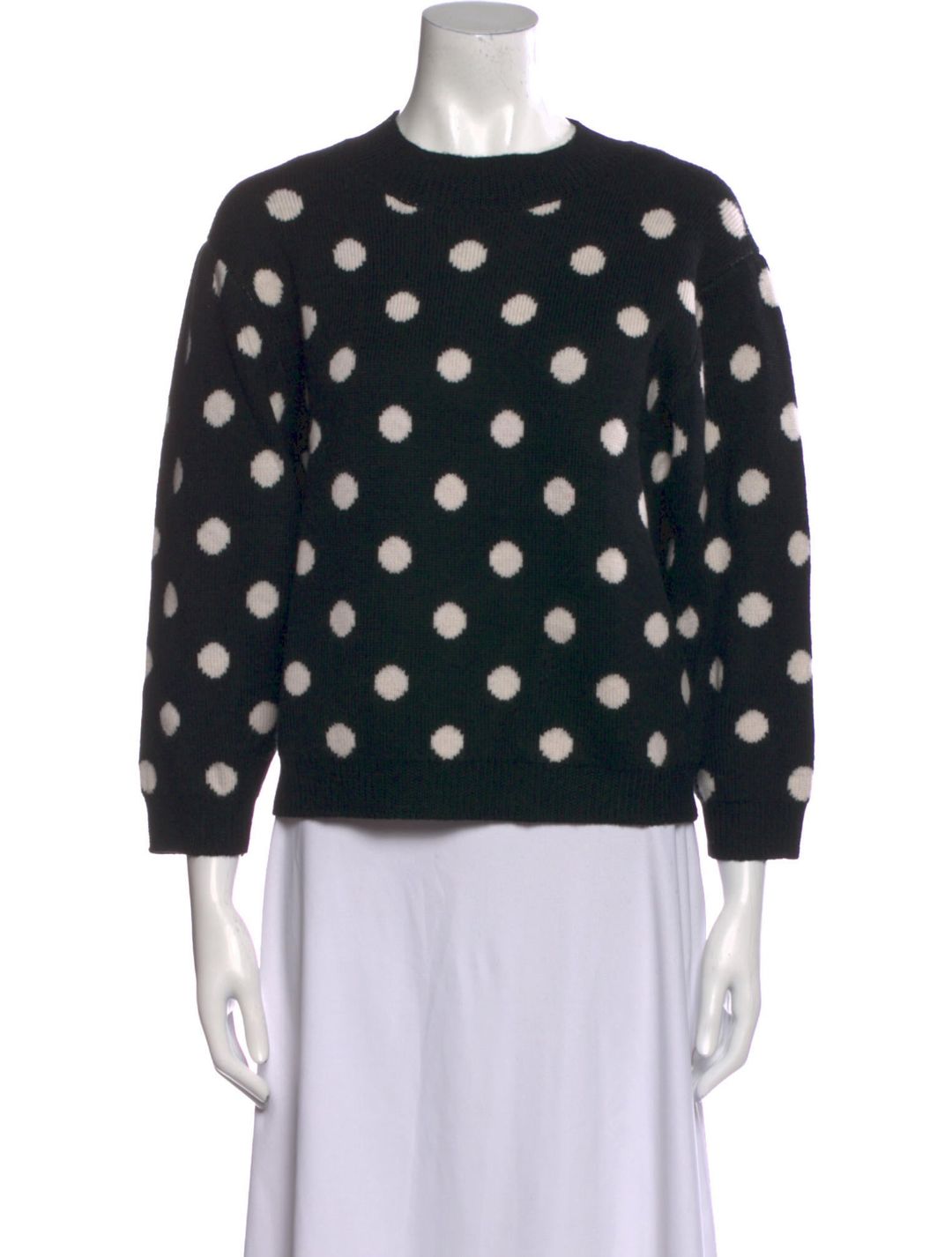 Joie Polka Dot Print Crew Neck Sweater