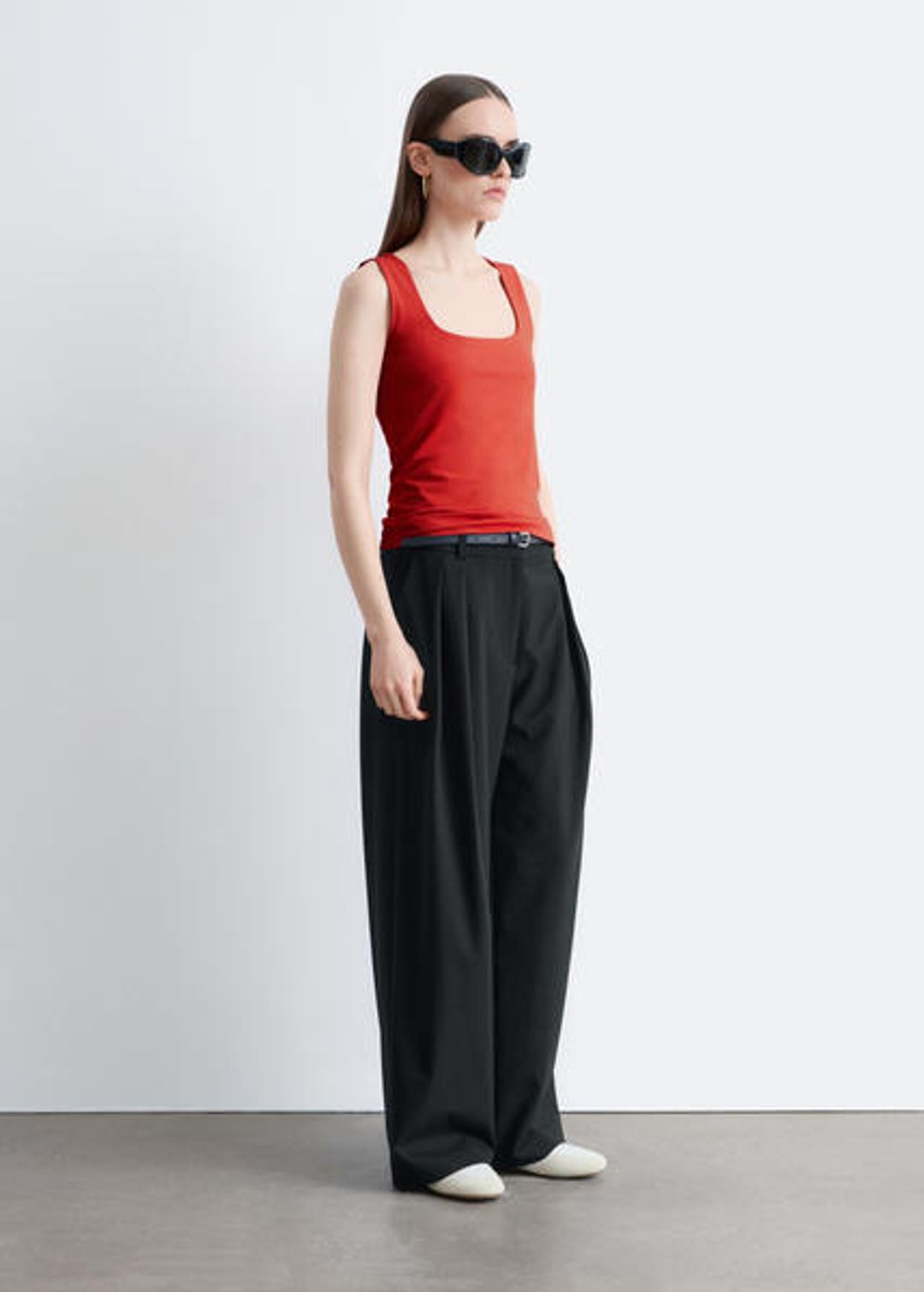 Square-Neck Tank Top