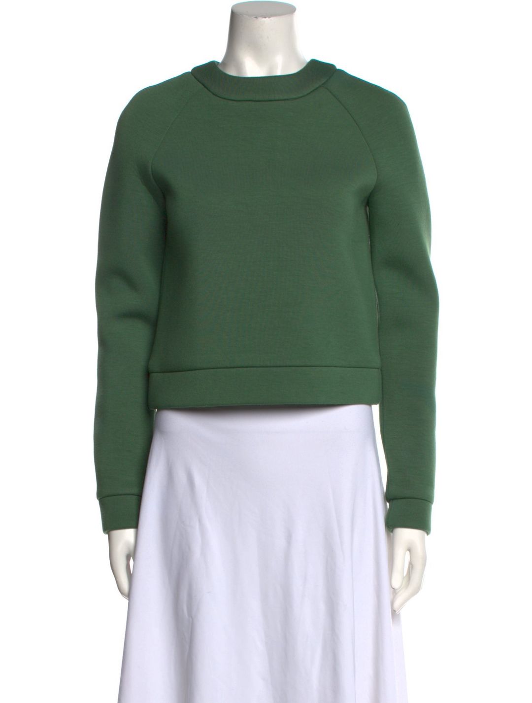 Tibi Crew Neck Long Sleeve Sweatshirt
