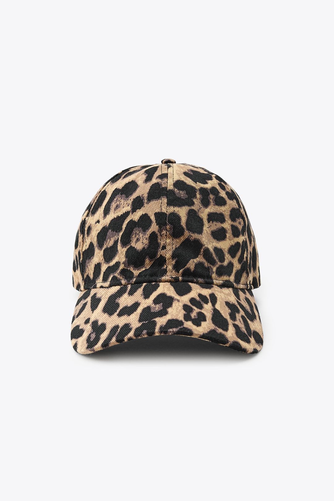 ANIMAL PRINT TWILL CAP Leopard / taupe brown