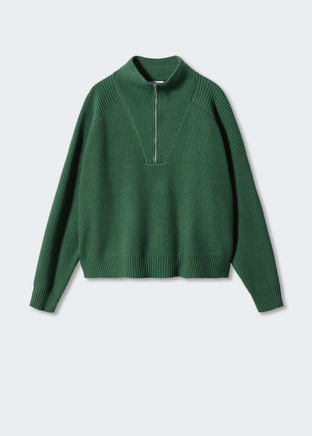 High neck sweater with zip