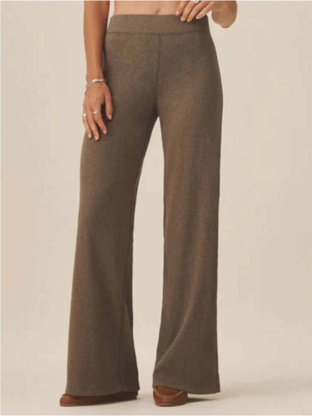 Buck Mason surplus rib weekender pant wide leg pull on cotton
