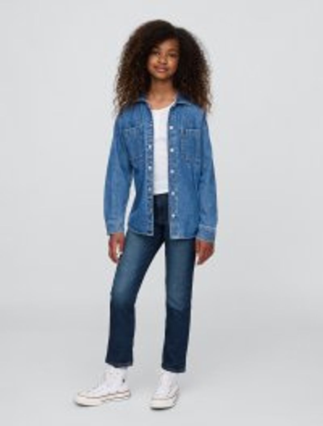 Kids Girlfriend Jeans with Washwell